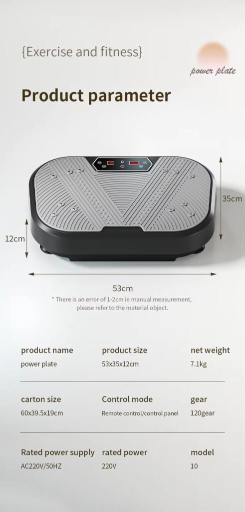 junbo vibration plate exercise machine | 120/200 speed levels, high frequency vibration, portable lazy fitness platform for home weight loss