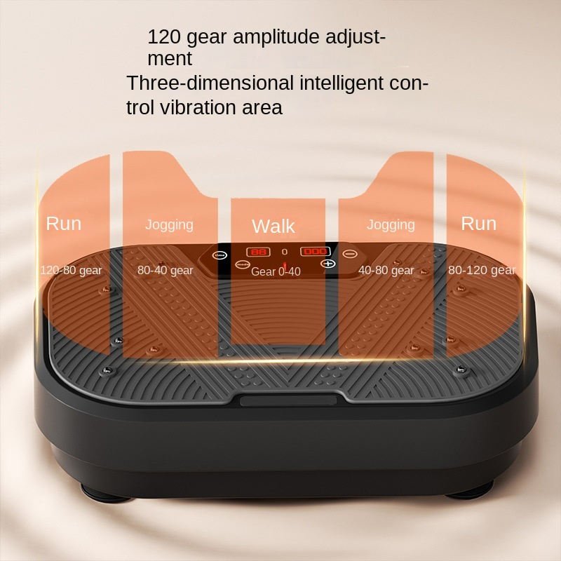 vibration plate exercise machine | 120/200 speed levels, high frequency vibration, portable lazy fitness platform for home weight loss