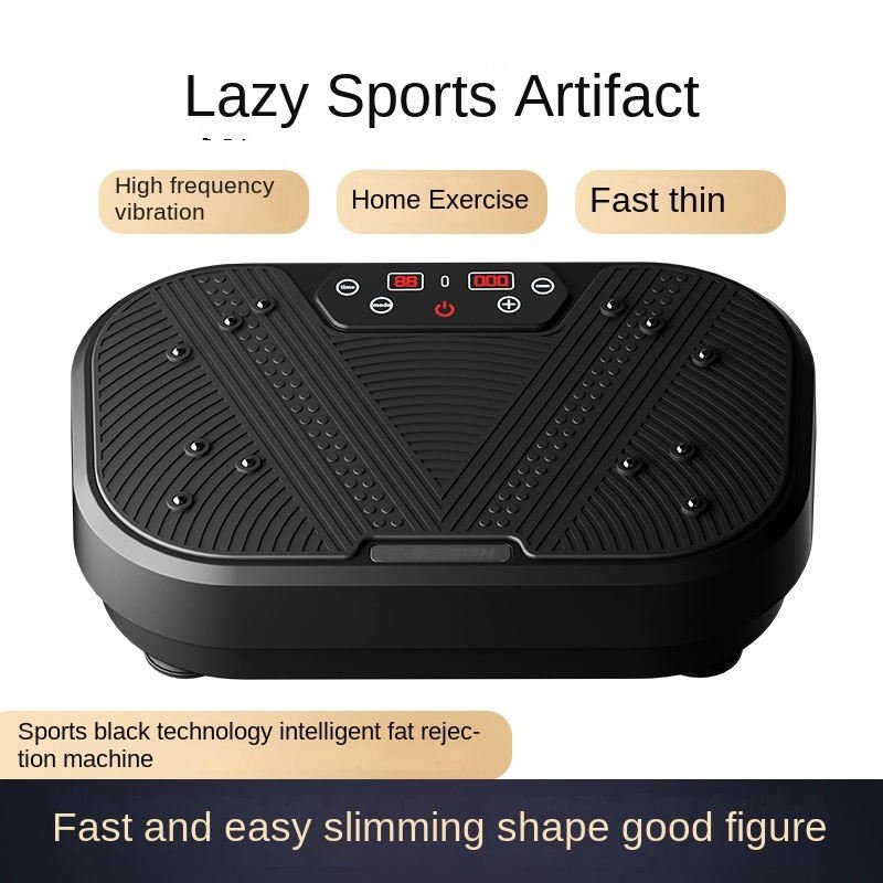 vibration plate exercise machine | 120/200 speed levels, high frequency vibration, portable lazy fitness platform for home weight loss