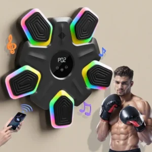 smart bluetooth music boxing machine with led lighting & workout counter